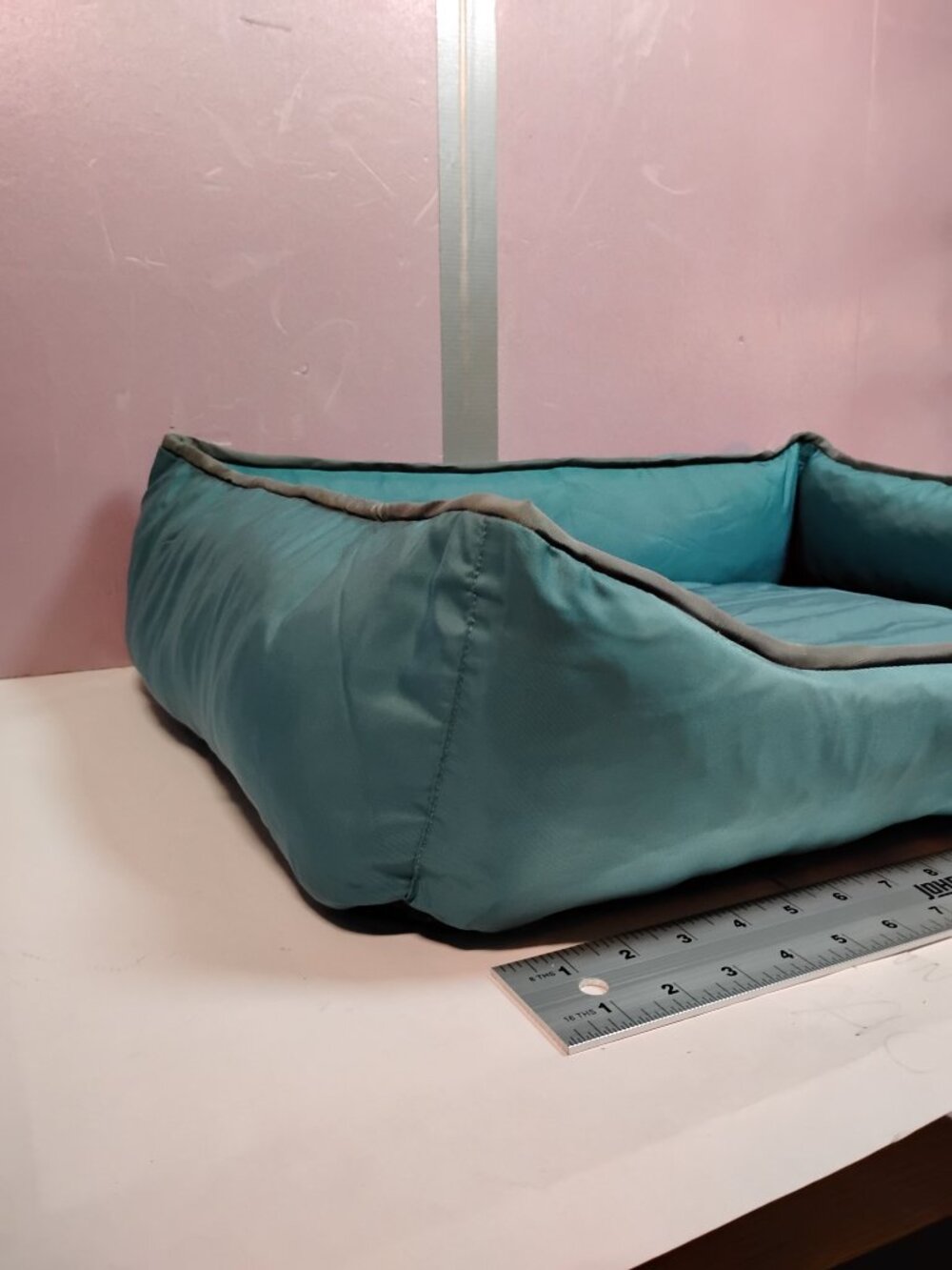 Cabbay Waterproof Dog Bed Pet Cushion Teal Washable Rectangle Crate Bed 22x17 - Picture 3 of 5
